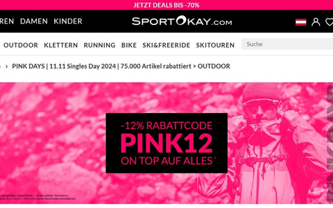 PINK DAYS bei SportOkay.com - Foto: presseportal.de