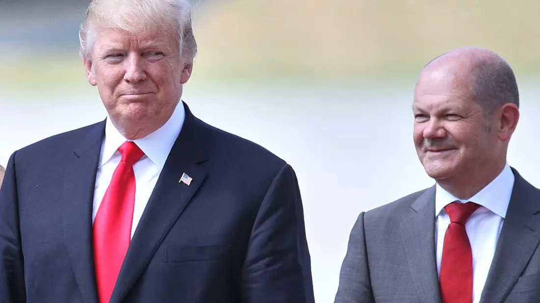 Donald Trump und Olaf Scholz (Archiv) - Bild: über dts Nachrichtenagentur