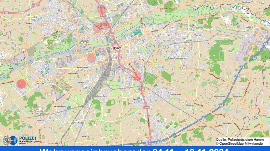 POL-HAM: Wohnungseinbruchsradar Hamm für die Woche vom 4. November bis 10. November - Bild: presseportal.de