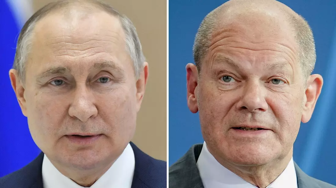 Kremlchef Wladimir Putin sagt immer wieder, offen für Gespräche zu sein - auch mit Kanzler Olaf Scholz, selbst zum Hörer greifen werde er aber nicht. (Archivbild) - Bild: ---Kay Nietfeld/dpa/AP/sputnik/dpa