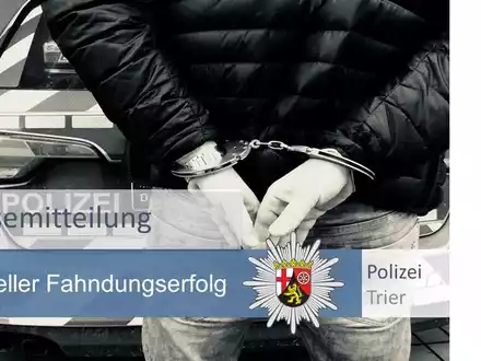 POL-PPTR: Polizei Trier gelingen zeitnah zwei Täterfestnahmen nach Wohnungseinbruch und Raub - Foto: presseportal.de