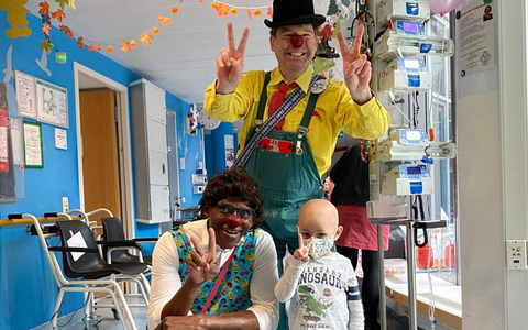 ROTE NASEN feiern 10-jähriges Jubiläum auf der Kinderonkologie der Charité - Universitätsmedizin Berlin - Foto: presseportal.de