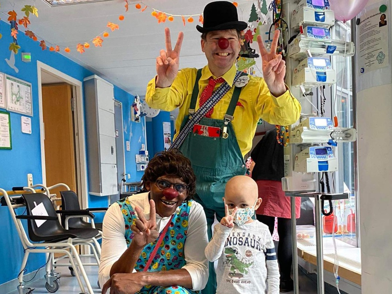 ROTE NASEN feiern 10-jähriges Jubiläum auf der Kinderonkologie der Charité - Universitätsmedizin Berlin - Foto: presseportal.de