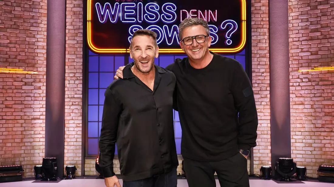 Der Berg ruft: Hans Sigl und Mark Keller bei Wer weiß denn sowas? / Das Wissensquiz vom 25. bis 29. November 2024, um 18:00 Uhr im Ersten - Bild: presseportal.de