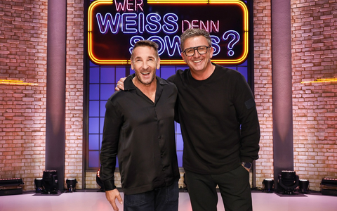 Der Berg ruft: Hans Sigl und Mark Keller bei Wer weiß denn sowas? / Das Wissensquiz vom 25. bis 29. November 2024, um 18:00 Uhr im Ersten - Foto: presseportal.de
