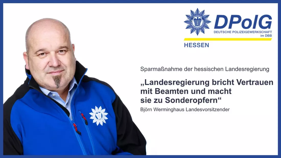 DPolG Hessen: Landesregierung bricht Vertrauen mit Beamten und macht sie zu Sonderopfern - Bild: presseportal.de