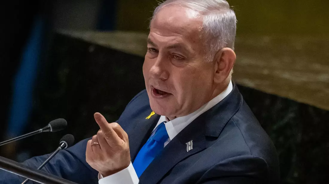 Israels Regierungschef Benjamin Netanjahu auf der UN-Vollversammlung. (Archivbild) - Bild: Michael Kappeler/dpa