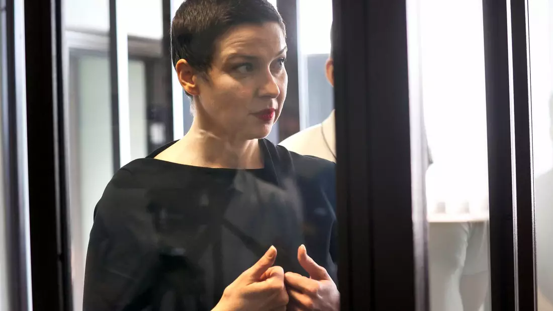 Kolesnikowa gehörte zu den Anführerinnen der landesweiten Proteste nach der von beispiellosen Manipulationsvorwürfen überschatteten Präsidentenwahl 2020 und wurde zu einer elfjährigen Haftstrafe verurteilt. (Archivbild) - Bild: Ramil Nasibulin/BelTA/AP/dpa