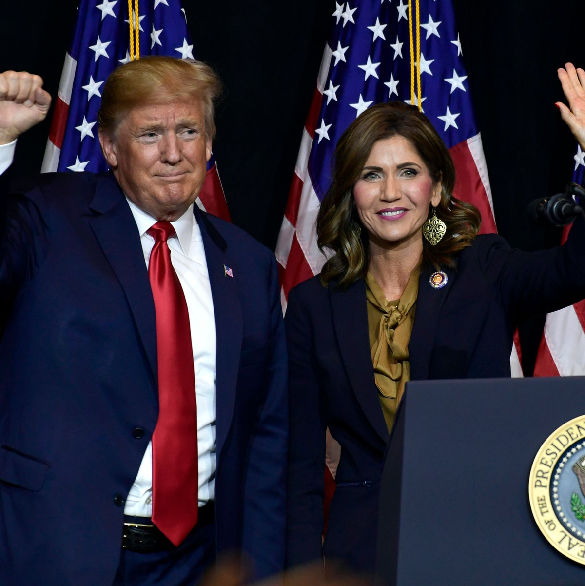 Kristi Noem ist für das Amt der Heimatschutzministerin vorgesehen. - Foto: Susan Walsh/AP/dpa