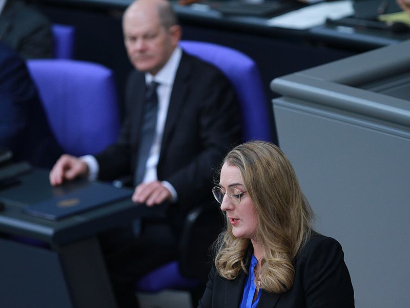 Olaf Scholz und Katharina Dröge (Archiv) - Foto: über dts Nachrichtenagentur