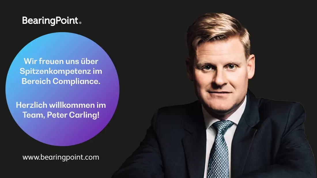 BearingPoint baut Beratungskapazitäten im Bereich Compliance mit neuem Partner Peter Carling und internationalem Team weiter aus - Bild: presseportal.de