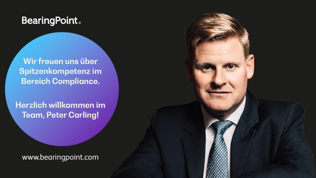 BearingPoint baut Beratungskapazitäten im Bereich Compliance mit neuem Partner Peter Carling und internationalem Team weiter aus - Foto: presseportal.de