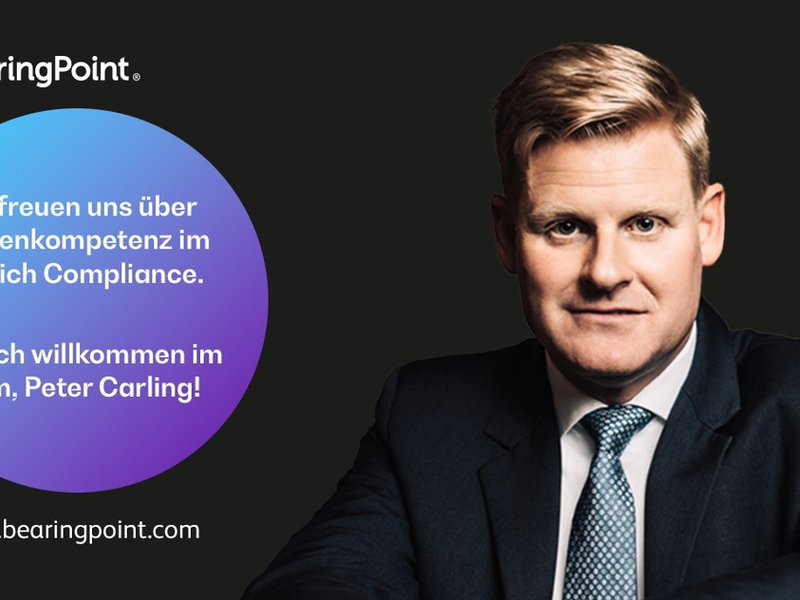 BearingPoint baut Beratungskapazitäten im Bereich Compliance mit neuem Partner Peter Carling und internationalem Team weiter aus - Foto: presseportal.de