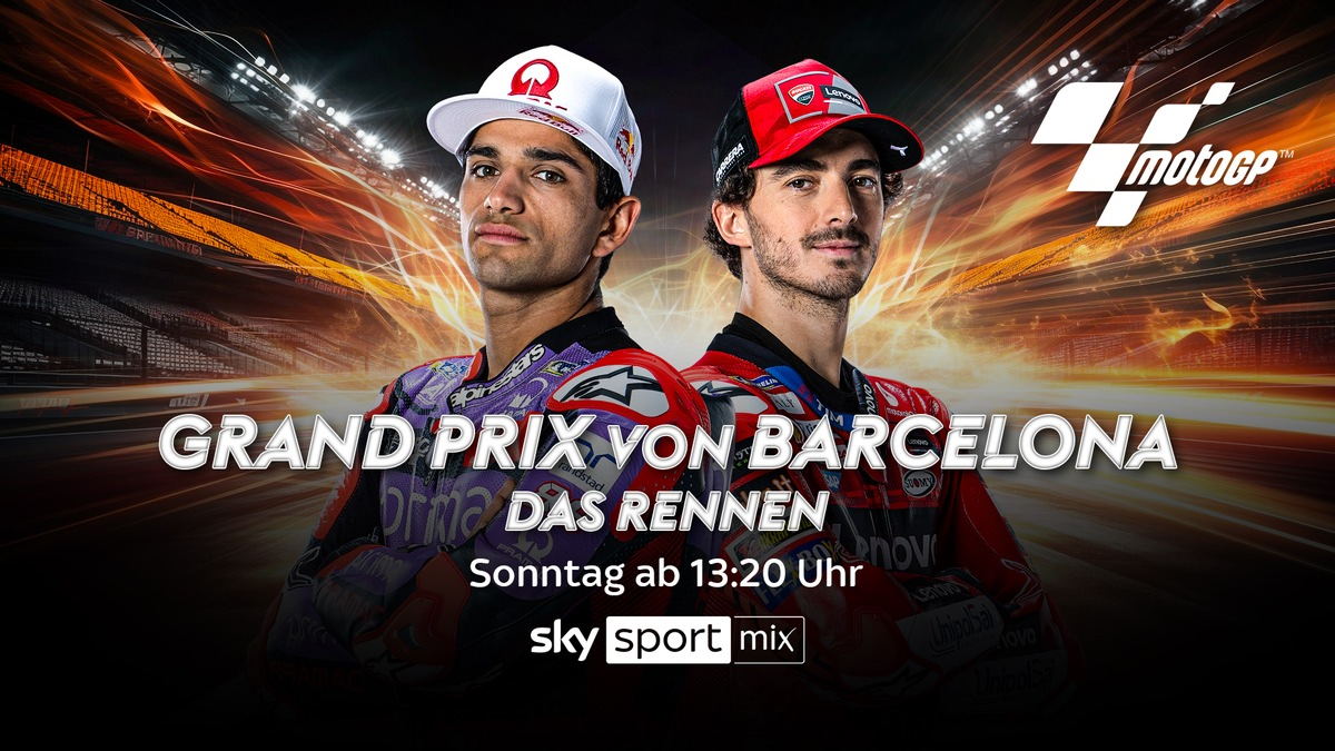 Showdown in Barcelona: die Entscheidung im MotoGP-Titelduell zwischen Jorge Martín und Pecco Bagnaia am Wochenende live bei Sky Sport - Foto: presseportal.de