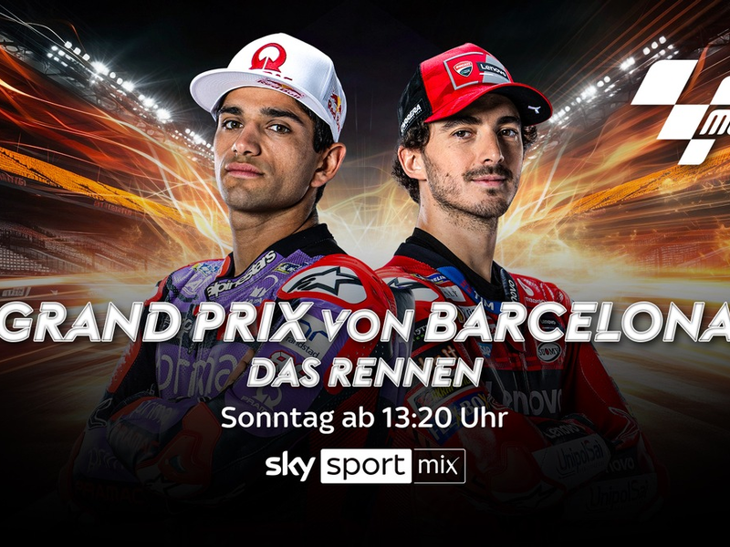 Showdown in Barcelona: die Entscheidung im MotoGP-Titelduell zwischen Jorge Martín und Pecco Bagnaia am Wochenende live bei Sky Sport - Foto: presseportal.de