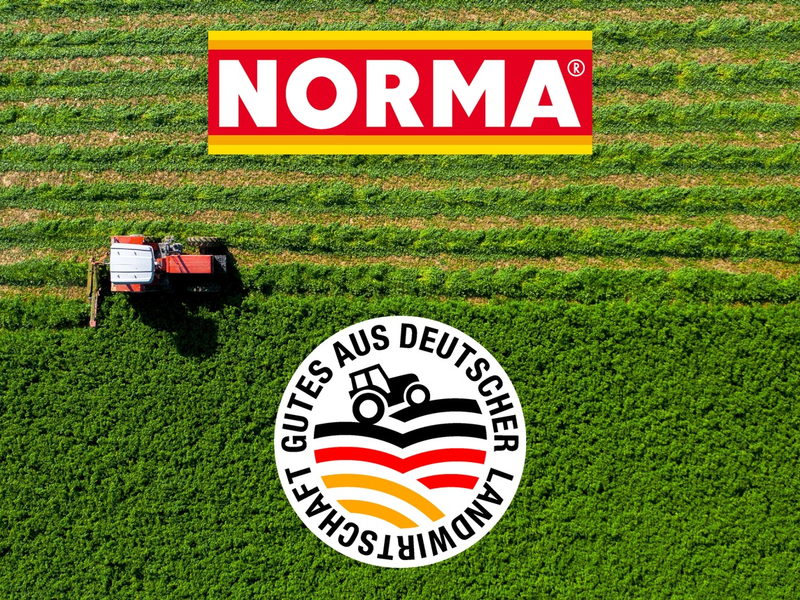 NORMA-Eigenmarken tragen ab sofort das Herkunftszeichen Gutes aus Deutscher Landwirtschaft / Entscheidender Schritt für mehr Transparenz und die Stärkung regionaler Partnerschaften - Foto: presseportal.de