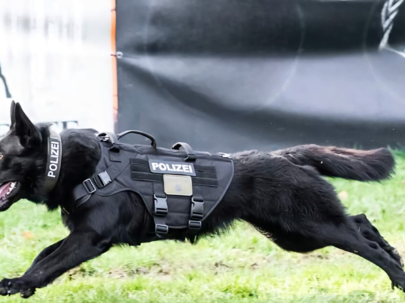 POL-DU: Duisburg-Nord/Oberhausen/Düsseldorf: Polizeihund Goethe stellt flüchtigen Autofahrer - Foto: presseportal.de