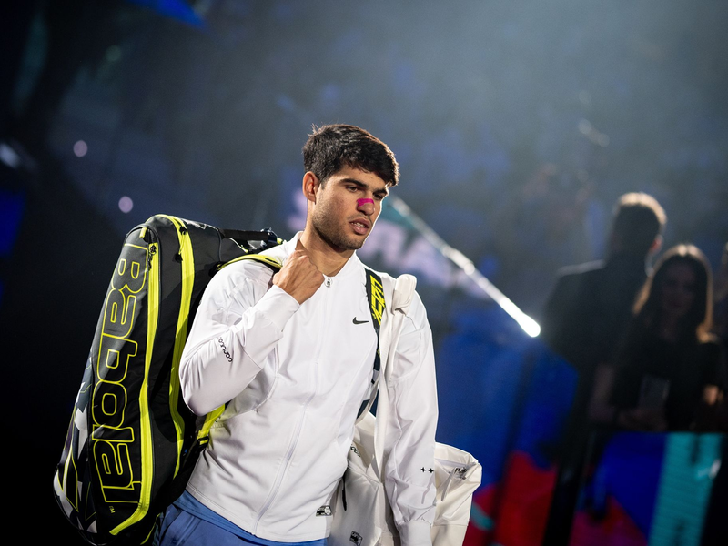 Carlos Alcaraz war vor seiner Anreise nach Turin krank geworden. - Foto: Marco Alpozzi/LaPresse via ZUMA Press/dpa