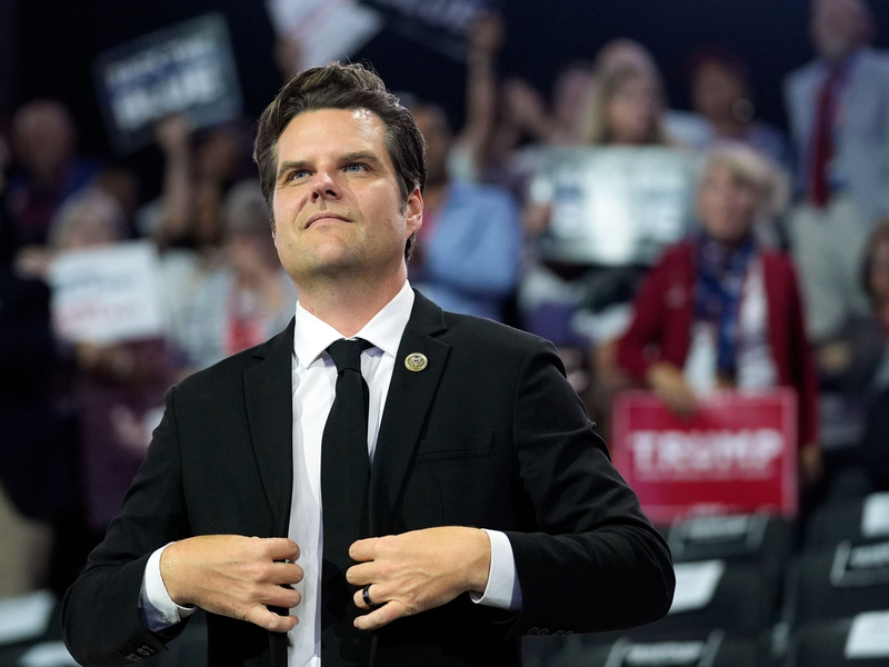 Matt Gaetz gilt als einer der radikalsten Abgeordneten im Kongress. (Archivbild) - Foto: Evan Vucci/AP/dpa