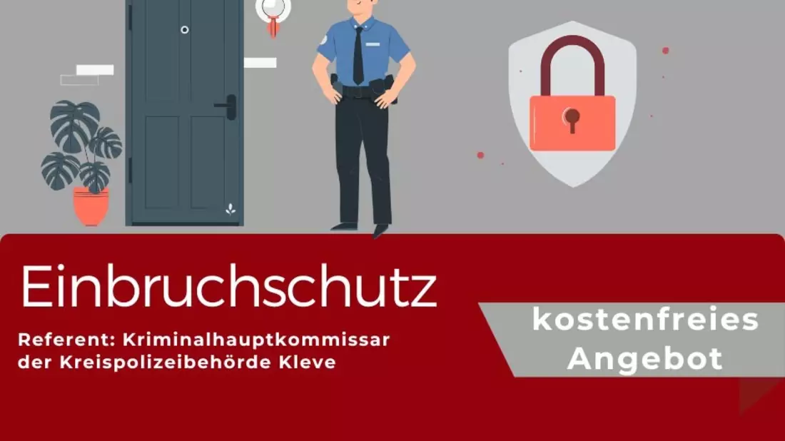 POL-KLE: Nachtragsmeldung zur Meldung vom 14.11.2024: Kreis Kleve - Zum Thema Einbruchschutz: Kreispolizeibehörde Kleve und AWO Familienbildungswerk bieten kostenfreie Vorträge an - Bild: presseportal.de
