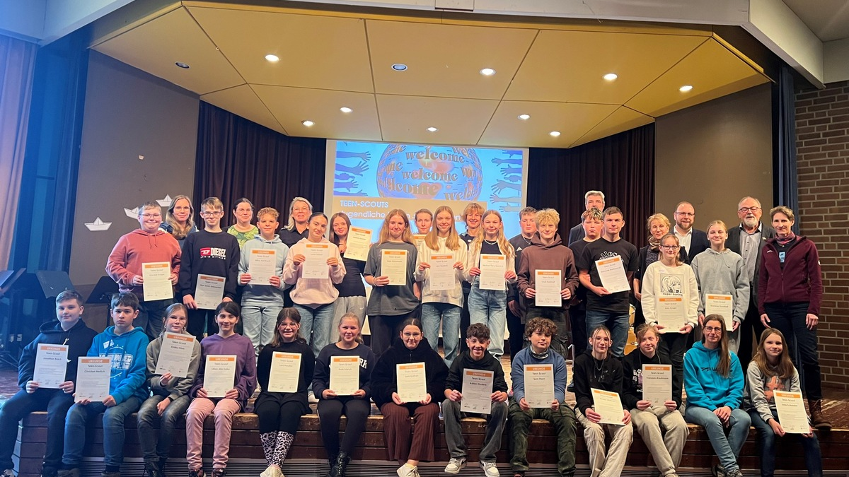 POL-GS: Ausbildung mit Spiel, Spaß und ganz viel Wissen / 29 neue Teen-Scouts an drei Schulen im Landkreis - Foto: presseportal.de