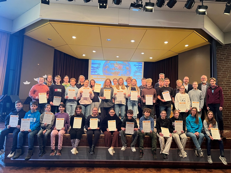 POL-GS: Ausbildung mit Spiel, Spaß und ganz viel Wissen / 29 neue Teen-Scouts an drei Schulen im Landkreis - Foto: presseportal.de