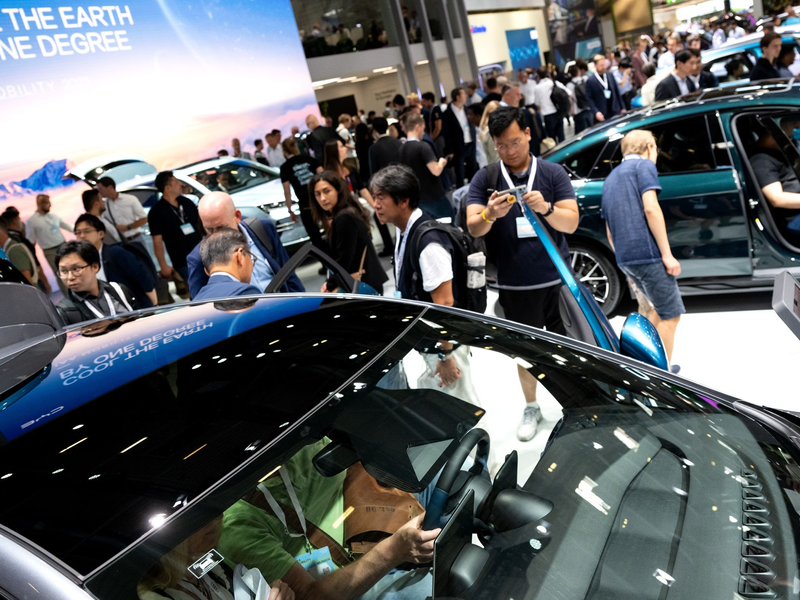 Auf der IAA 2025 ist auch wieder ein chinesischer Autokongress geplant. (Archivbild) - Foto: Sven Hoppe/dpa