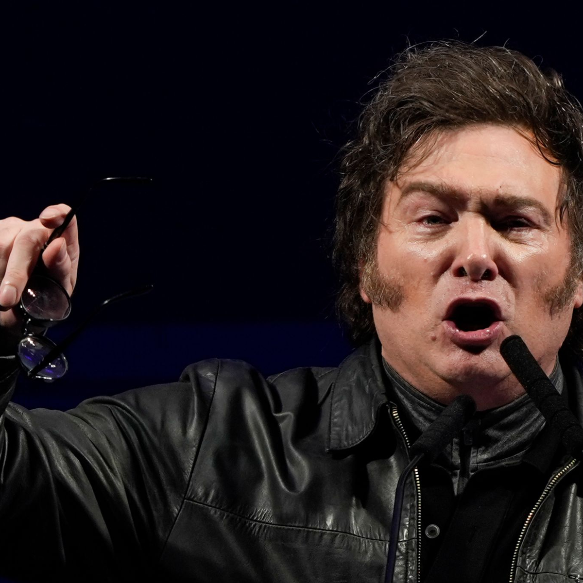 Der argentinische Präsident Javier Milei bezeichnet sich selbst als «Anarchokapitalist». (Archivfoto) - Foto: Natacha Pisarenko/AP/dpa