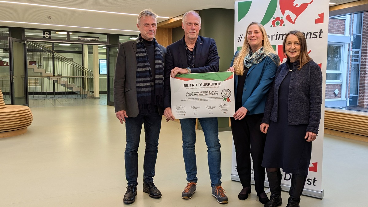 Kein Platz für Gewalt / EvH Bochum tritt dem Netzwerk #sicherimDienst bei - Foto: presseportal.de