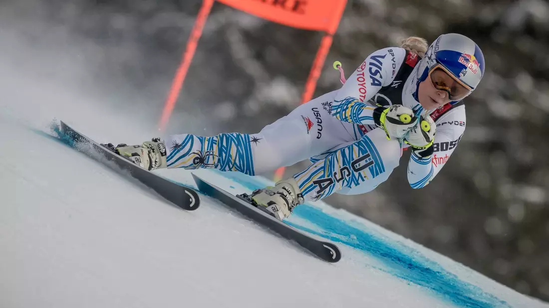 Nach WM-Bronze 2019 hörte Lindsey Vonn auf - jetzt folgt der Rücktritt vom Rücktritt. - Bild: Michael Kappeler/dpa