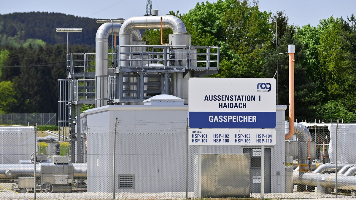 Der riesige Gas-Speicher in Haidach ist ein wichtiger Baustein der Versorgungssicherheit in Österreich - Foto: Manfred Fesl/APA/dpa