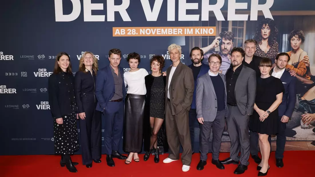 Vier gewinnt! DER VIERER feiert große Publikumspremiere in Berlin - ab 28. November im Kino! - Bild: presseportal.de