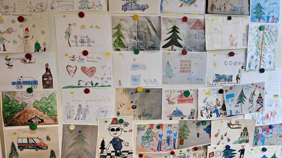 POL-DN: Weihnachts-Malwettbewerb für Kinder: 