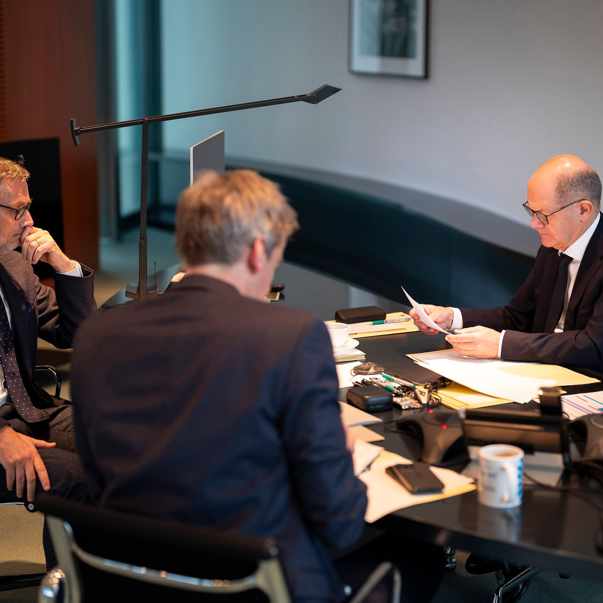 Das Gespräch zwischen Scholz und Putin dauerte etwa eine Stunde. (Handout) - Foto: Kugler, Steffen/Bundesregierung/dpa