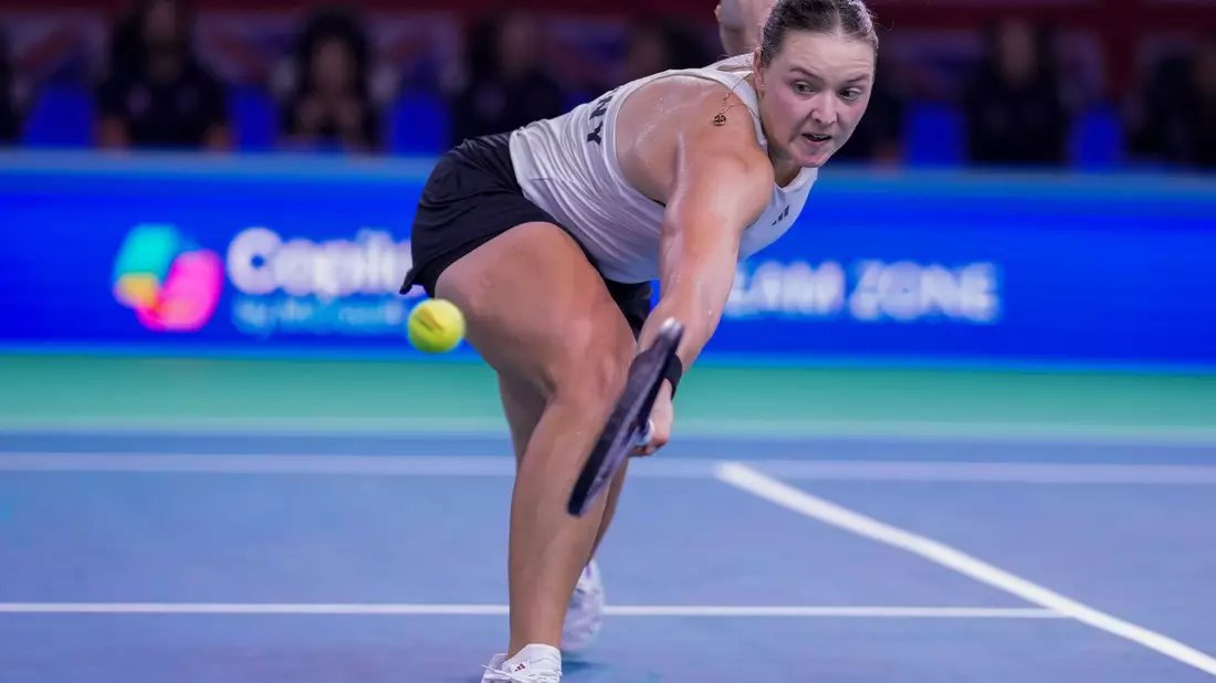 Jule Niemeier ist mit den deutschen Tennis-Damen beim Billie Jean King Cup ausgeschieden. - Bild: Manu Fernandez/AP