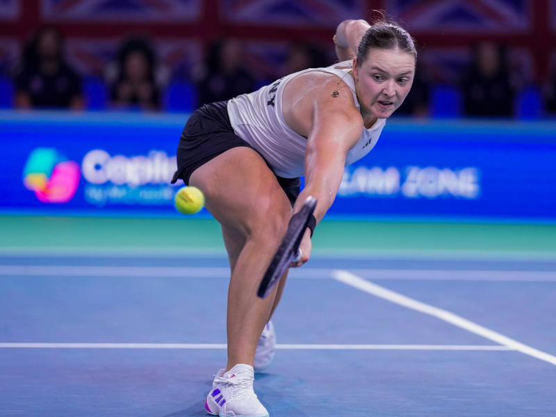 Jule Niemeier ist mit den deutschen Tennis-Damen beim Billie Jean King Cup ausgeschieden. - Foto: Manu Fernandez/AP