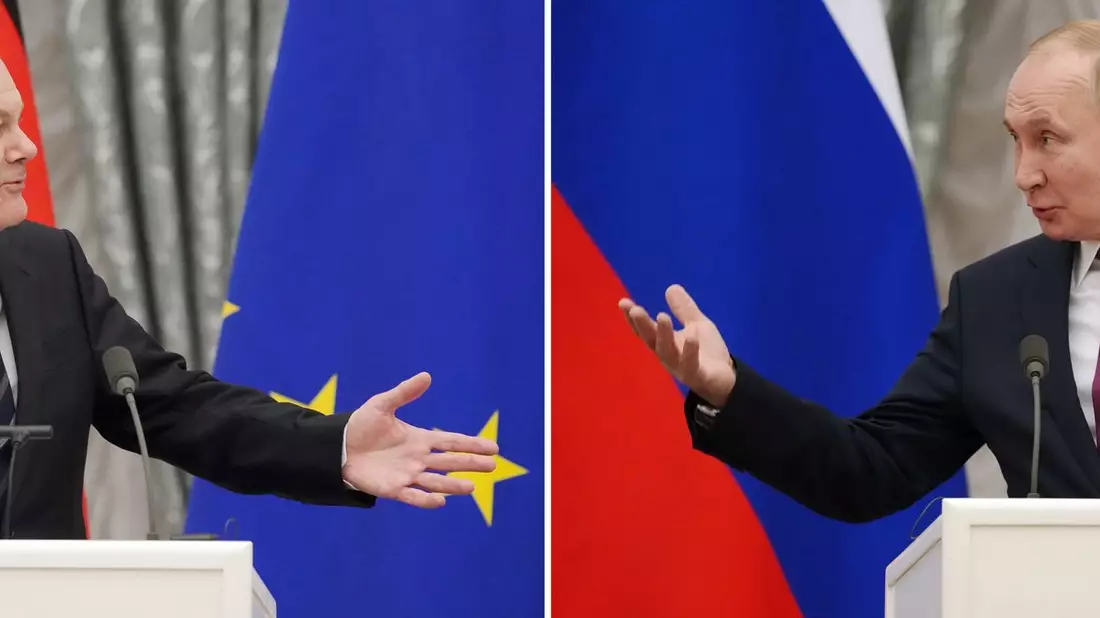Scholz und Putin telefonierten das erste Mal seit fast zwei Jahren wieder miteinander. (Archivbild) - Bild: Kay Nietfeld/dpa