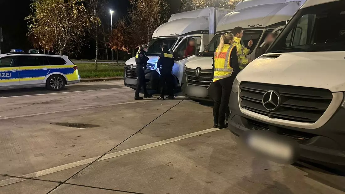 POL-HK: Heidekreis: Großkontrolle an der A 7 - Bild: presseportal.de