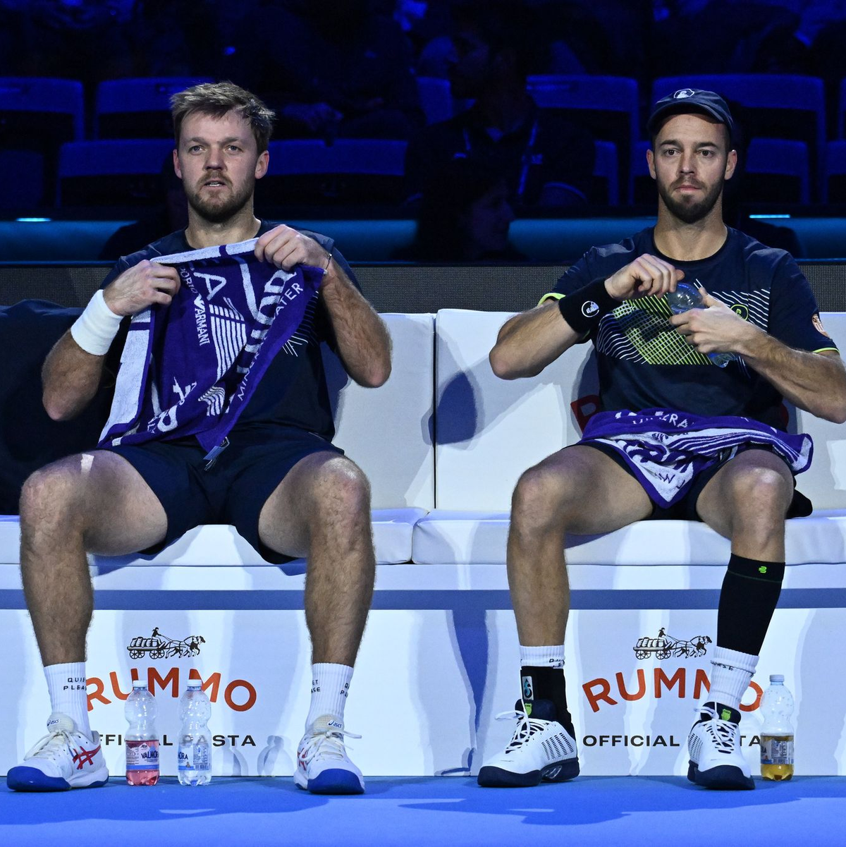 Kevin Krawietz (l) und Tim Pütz (r) stehen im Endspiel des Tennis-Saisonfinals. - Foto: Domenico Cippitelli/Ipa Sport/LiveMedia/IPA via ZUMA Press/dpa