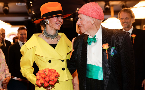 Olav Thon (r.) galt als einer der reichsten Menschen Norwegens. (Archivbild) - Foto: Berit Roald/NTB scanpix/dpa