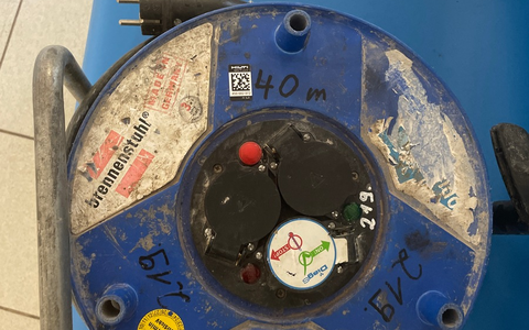 LPI-EF: Suche nach Tatort zur Entwendung einer Kabeltrommel in Erfurt - Foto: presseportal.de