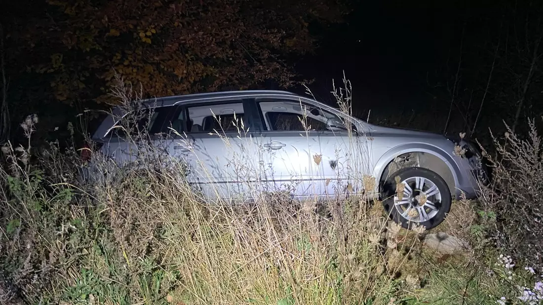 POL-PDTR: Fahrübungen eines 18-jährigen Fahranfängers enden im Straßengraben! - Bild: presseportal.de