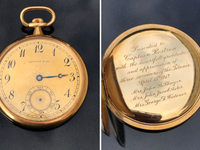 Drei Witwen wohlhabender Geschäftsleute schenkten die Uhr ihrem Retter. - Foto: Henry Aldridge And Son/Henry Aldridge And Son via PA Media/dpa