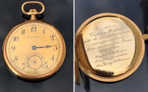 Drei Witwen wohlhabender Geschäftsleute schenkten die Uhr ihrem Retter. - Foto: Henry Aldridge And Son/Henry Aldridge And Son via PA Media/dpa Drei Witwen wohlhabender Geschäftsleute schenkten die Uhr ihrem Retter. - Foto: Henry Aldridge And Son/Henry Aldridge And Son via PA Media/dpa