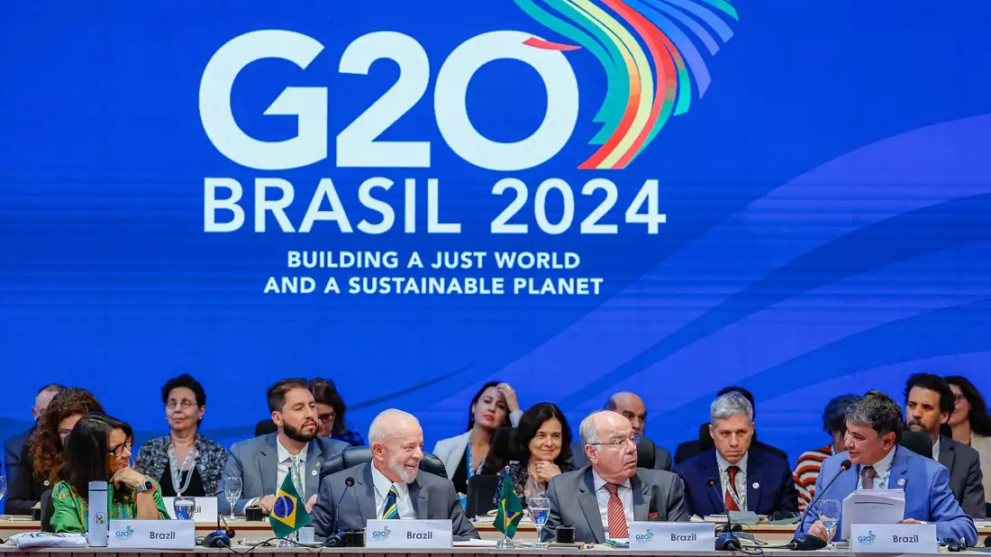 Die G20 wurde zur internationalen Abstimmung in Finanz- und Wirtschaftsfragen gegründet, beschäftigt sich inzwischen aber auch mit vielen anderen globalen Themen von der Terrorbekämpfung über den Klimaschutz bis hin zu Kriegen. (Archivbild) - Bild: Ricardo Stuckert/Palacio Planalto/dpa