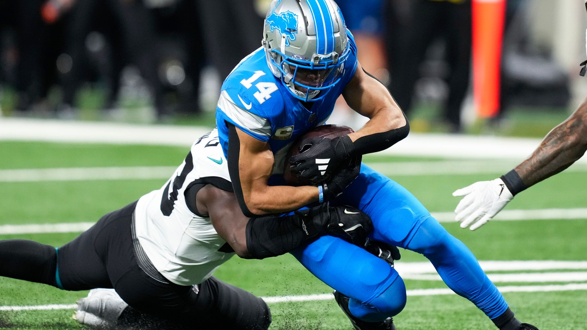 Zwei weitere Touchdowns in einer starken Saison: Amon-Ra St. Brown und die Detroit Lions dominieren in der NFL. - Foto: Carlos Osorio/AP/dpa