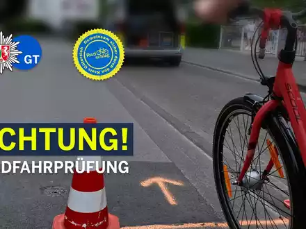 POL-GT: Fahrradprüfung an der Grundschule Lindenschule - Foto: presseportal.de