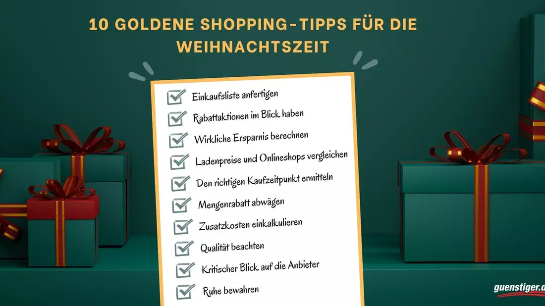 10 goldene Shopping-Tipps für die Weihnachtszeit - Bild: presseportal.de