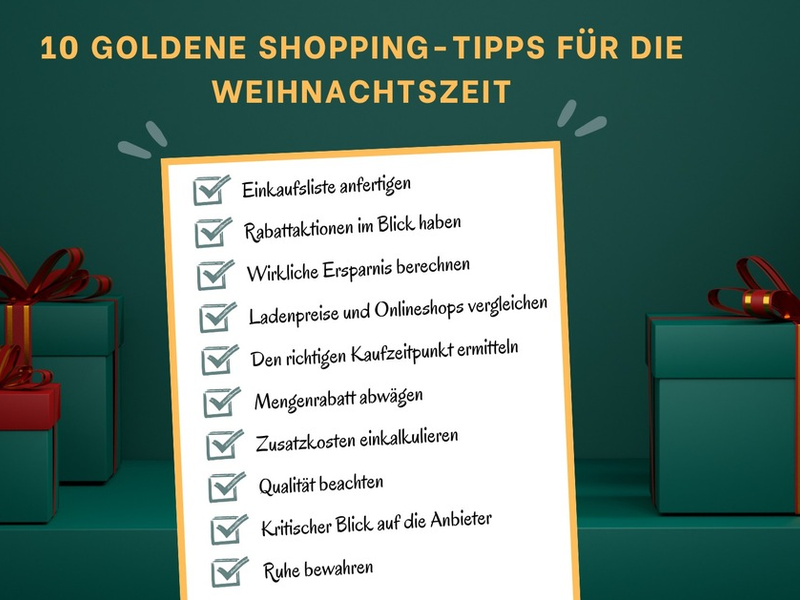 10 goldene Shopping-Tipps für die Weihnachtszeit - Foto: presseportal.de