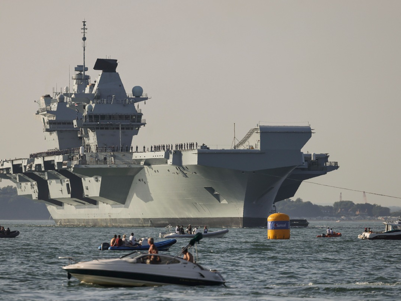 Britischer Flugzeugträger HMS QUEEN ELIZABETH kommt nach Hamburg - Foto: presseportal.de